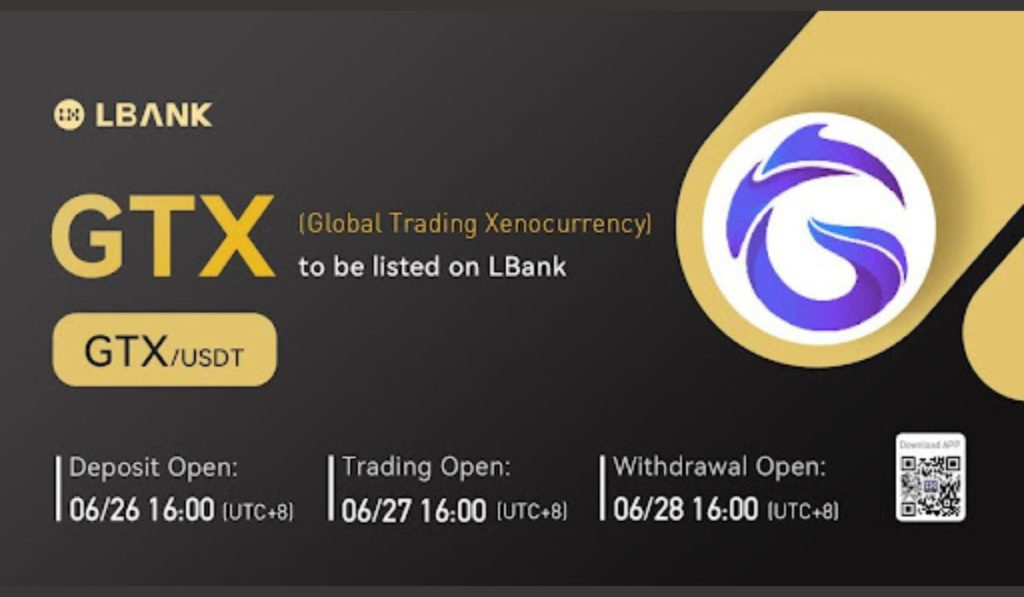 LBank Exchange Lists Global Trading Xenocurrency (GTX)
