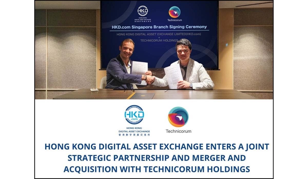 HKD.com And Technicorum Holdings Confirm M&A To Create $100 Million Valuation Company In Singapore
