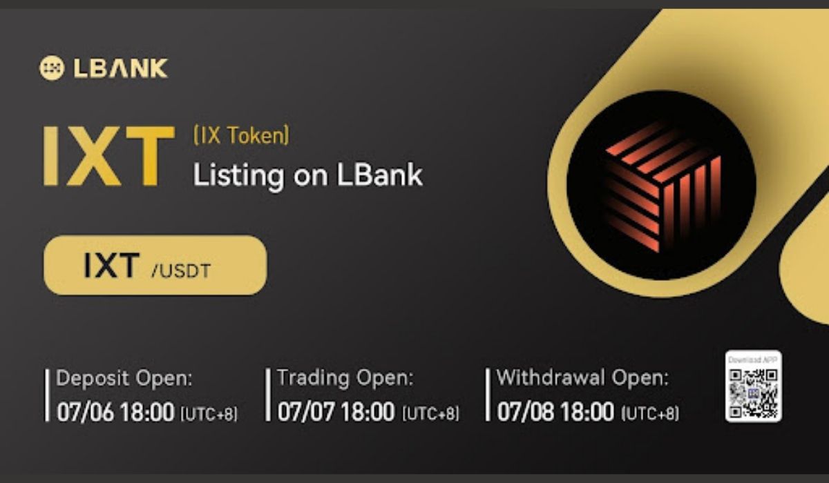 IX Token (IXT) Listed on LBank Crypto Exchange