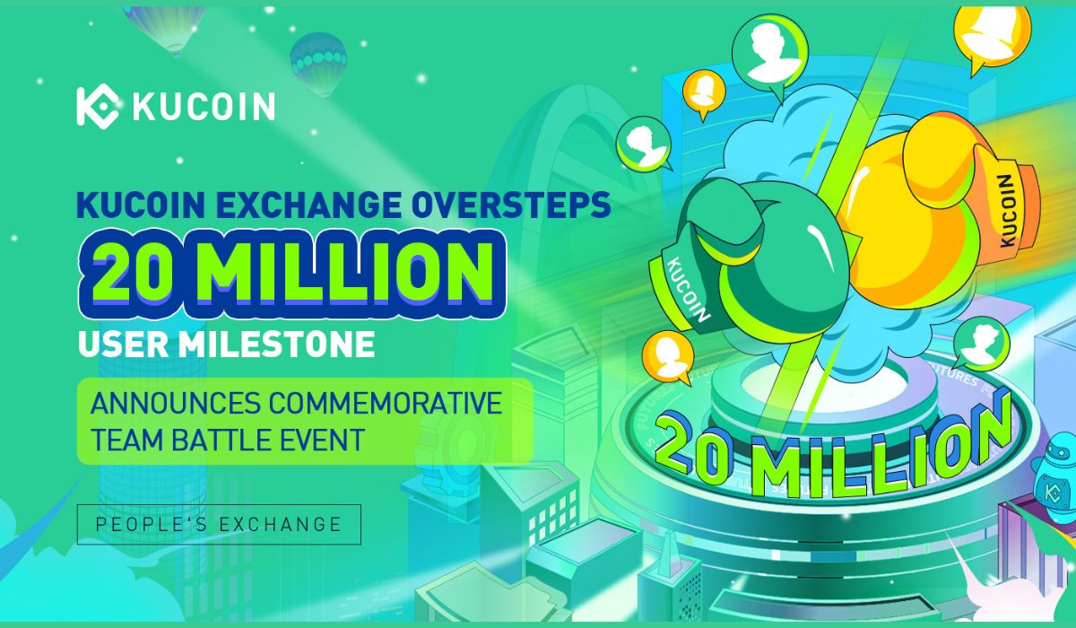 KuCoin Hits 20 Million Users And Announces Team Battle Event With $1M in Prizes