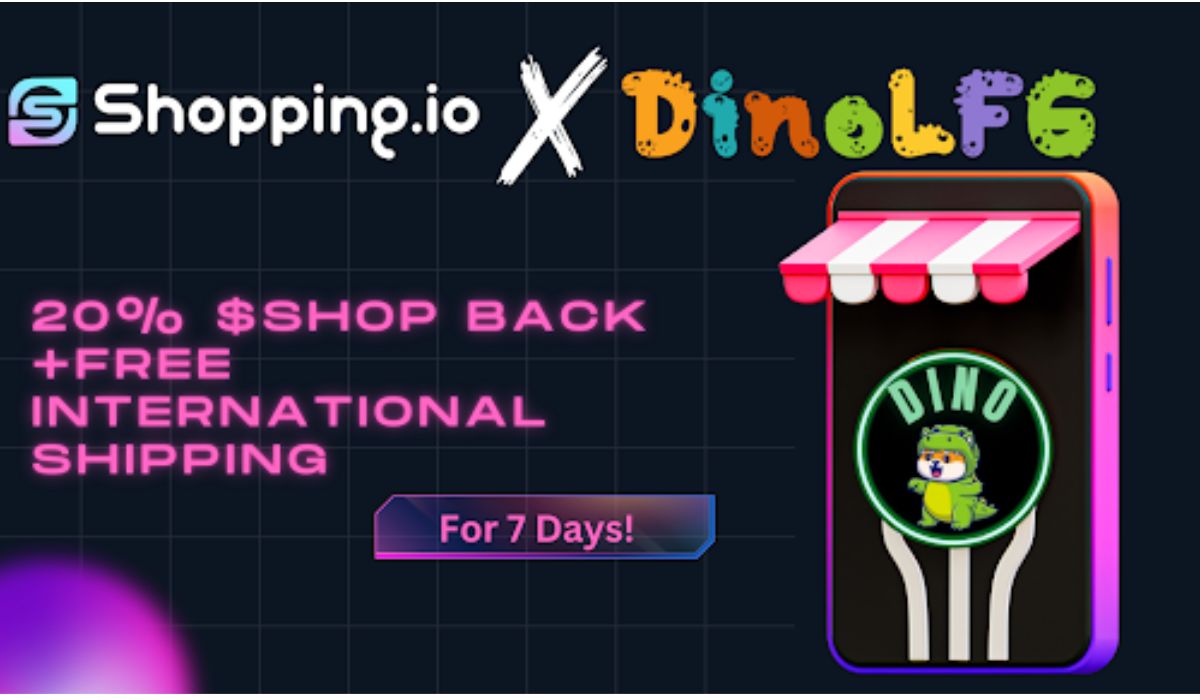Shopping.io Announces Partnership with DINO LFG, Enabling $DINO Token For Online Purchases