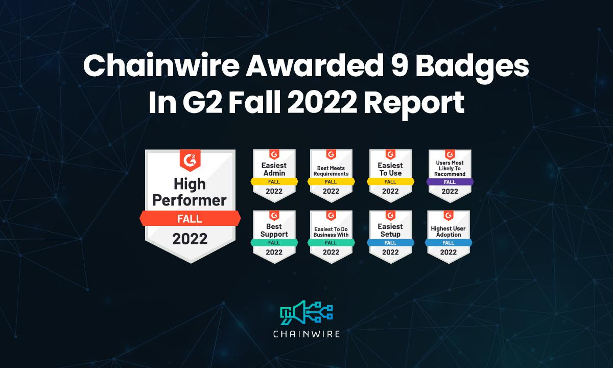 G2 Honors Crypto Newswire Service Chainwire With Nine Excellency Badges