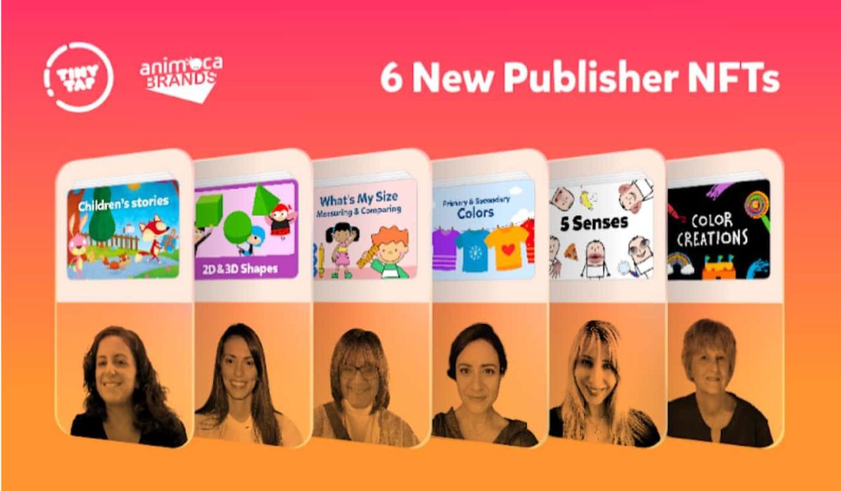 Animoca Brands and TinyTap Announce Auction Of The Second Series of Teacher-Authored Publisher NFTs