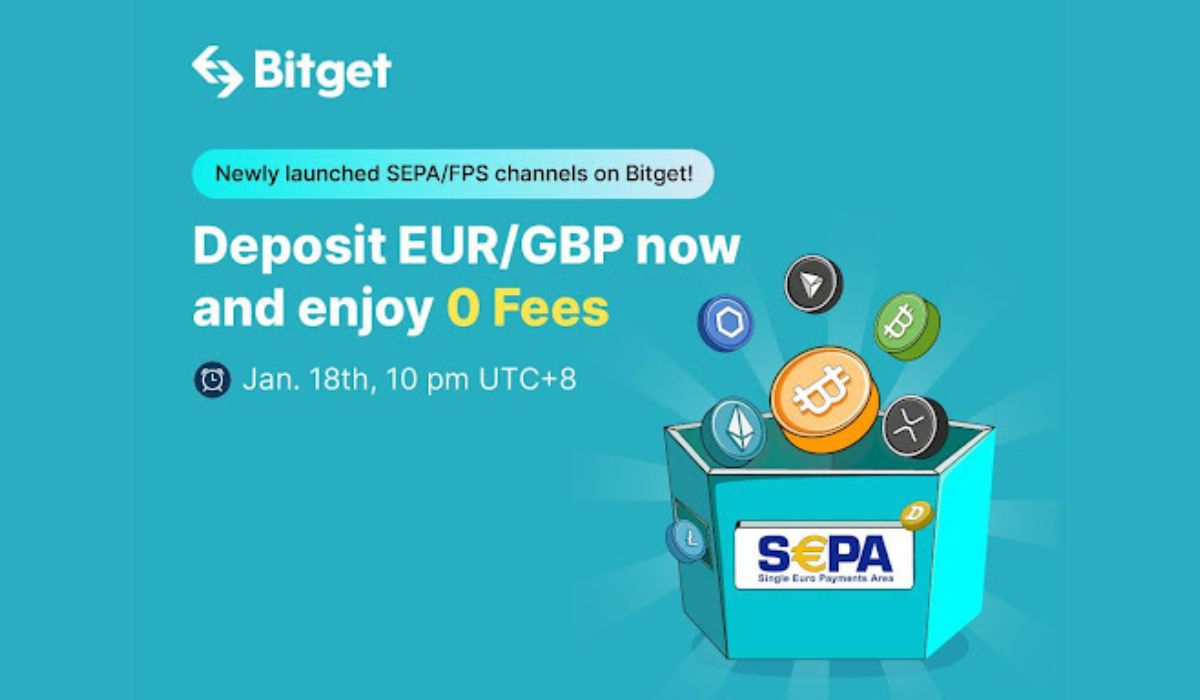 Popular Crypto Exchange Bitget Launches SEPA/FPS Channels to Enable EUR/GBP Fiat Deposit