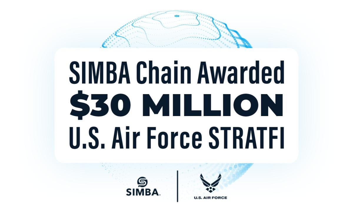 SIMBA Chain Selected For A $30M STRATFI With The U.S. Air Force