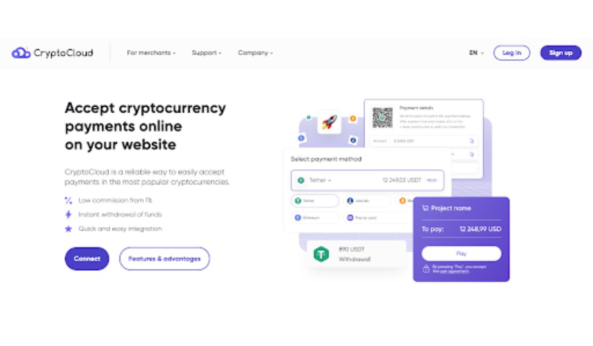 CryptoCloud: Cryptocurrency Payment Gateway for Business Owners