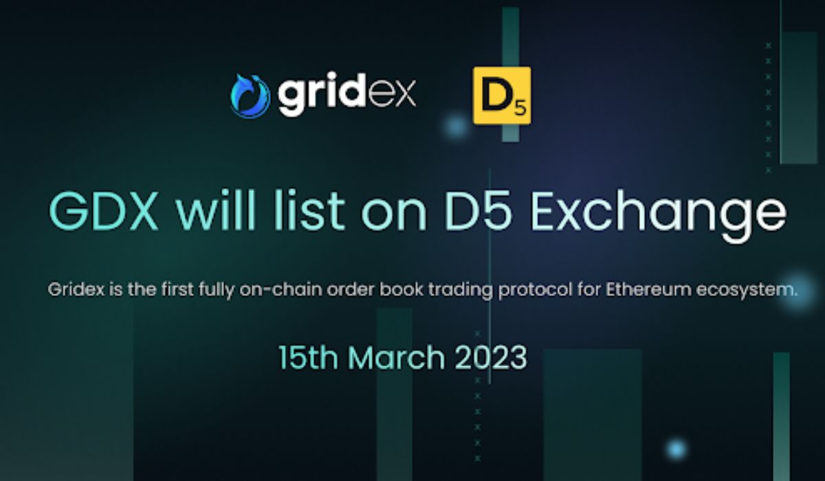 Gridex Protocol's GDX Token Set To List On D5 Exchange this March 15th
