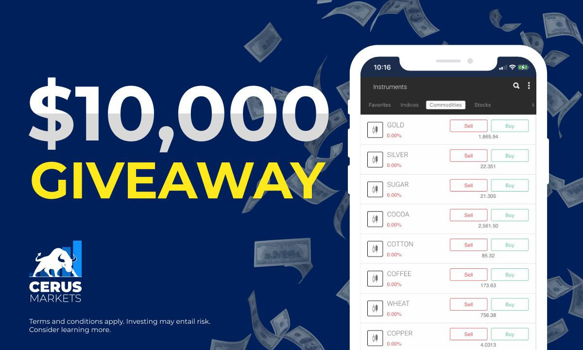 Cerus Markets Announces Its Mobile Trading App $10K Giveaway