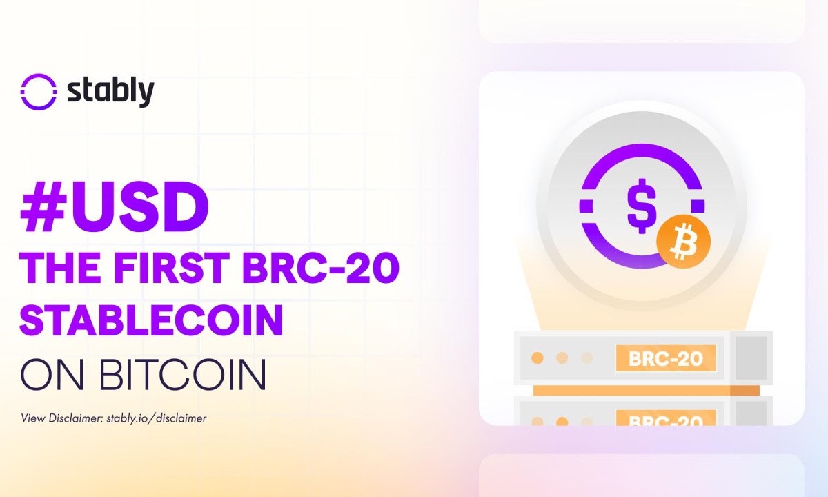 Stably Introduces #USD As The First BRC20 Stablecoin On Bitcoin
