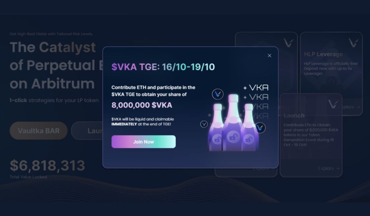 VKA Token Generation Event: Contribute ETH to Obtain your share of