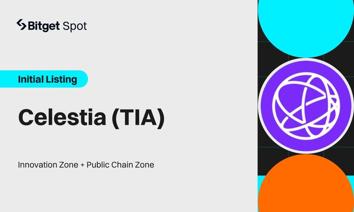 Bitget は Celestia (TIA) トークンを上場する最初の集中型取引所の 1 つになります。