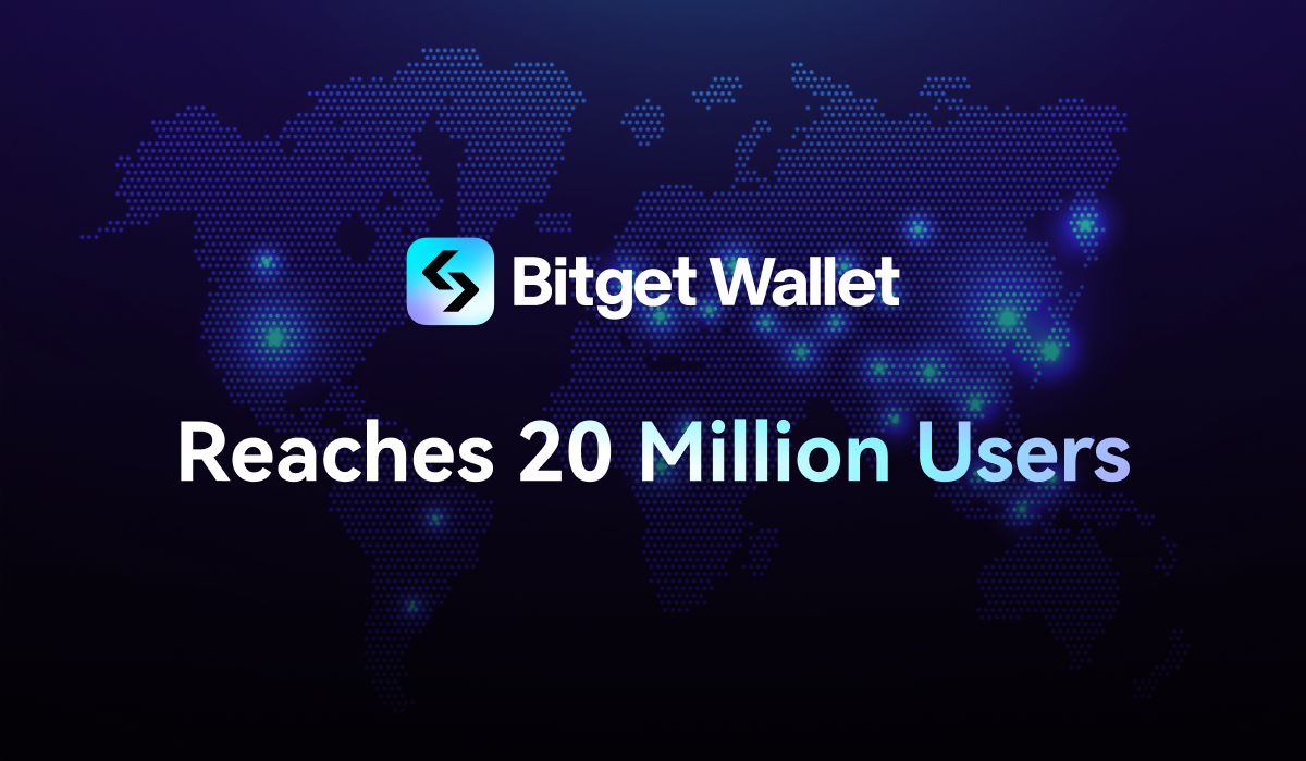 Bitget Wallet Hits 20 Million Users, Emerges as Fourth Largest Global Web3 Wallet