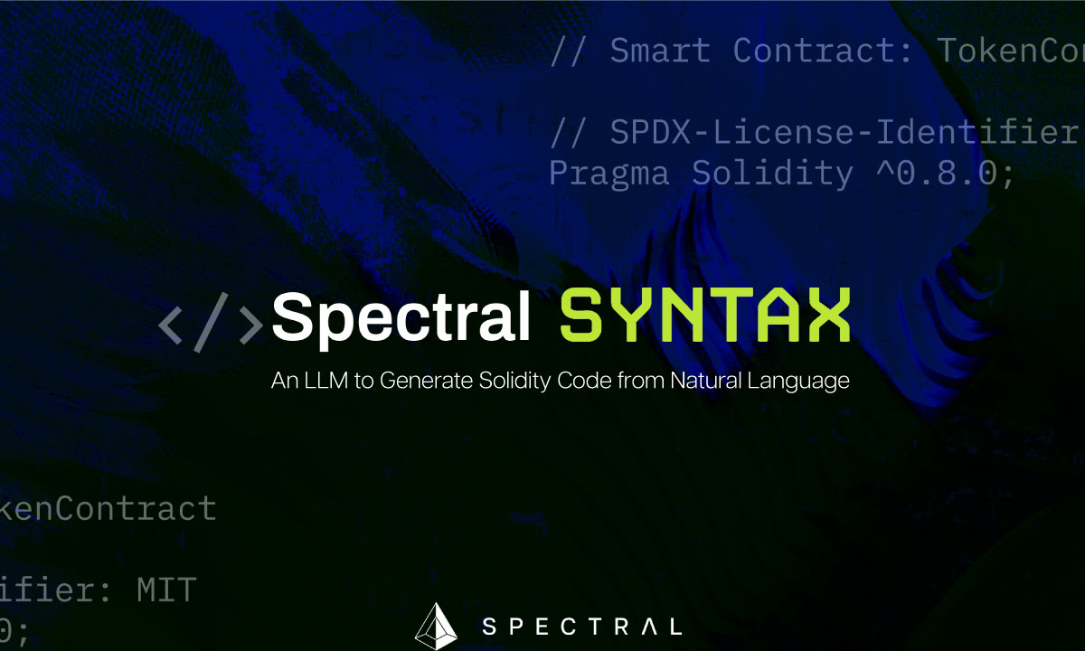 Syntax: Spectral Labs Launches New LLM Enabling Web3 Users to Ship Agents Automating Onchain Projects