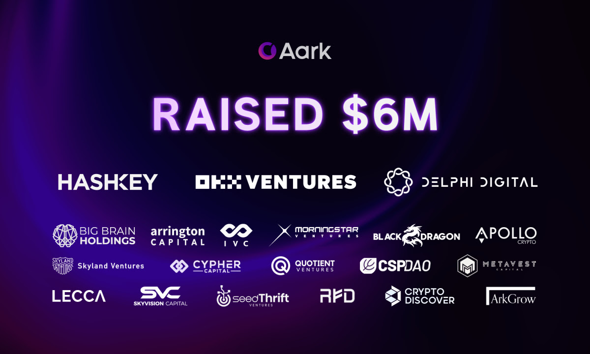 Aark Secures $6 Million Funding to Bolster LRT Liquidity Integration for High Leverage Trading