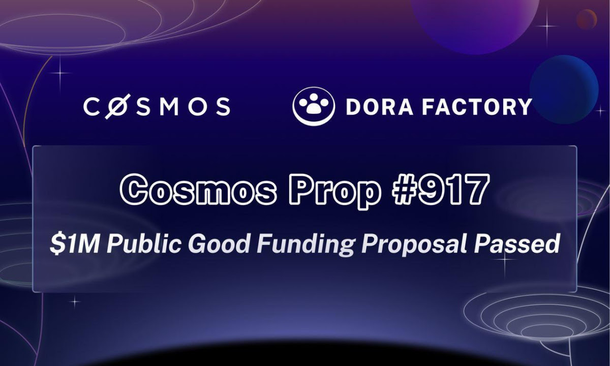 Cosmos Hub Approves $1M Grant for Dora Factory's Innovative Quadratic Funding Initiative