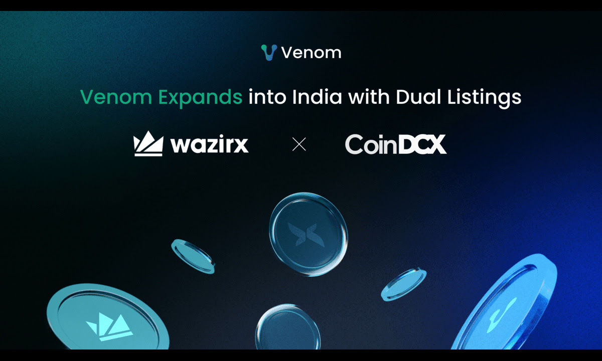 Venom Lists on WazirX and CoinDCX, as it Expands Footprint in India