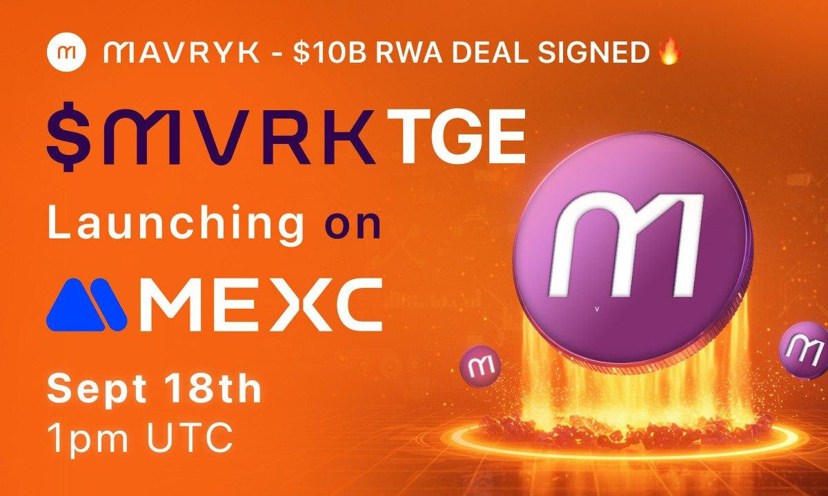 RWA Blockchain Mavryk Set For Mainnet Token Launch on MEXC