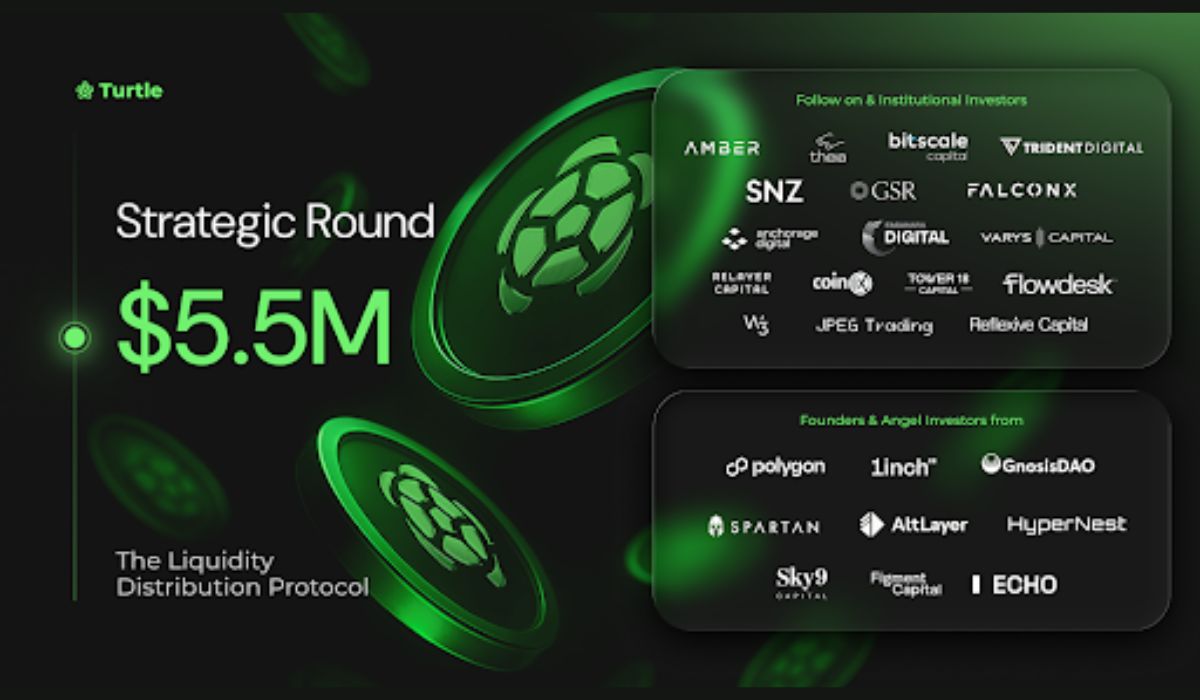 Turtle Raises an Additional .5 Million to Expand Its Liquidity Distribution Network