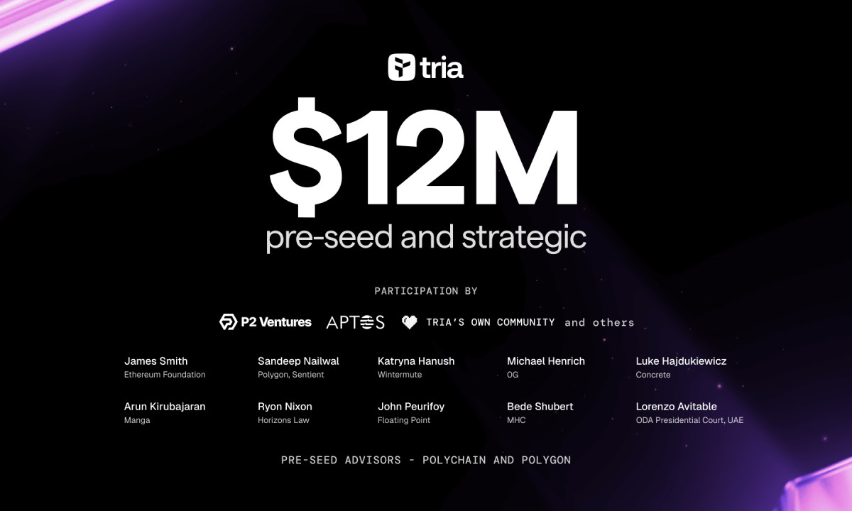 Tria secures  Million to Become Top Self-Custodial Neobank and Payment Platform for Humans and AI