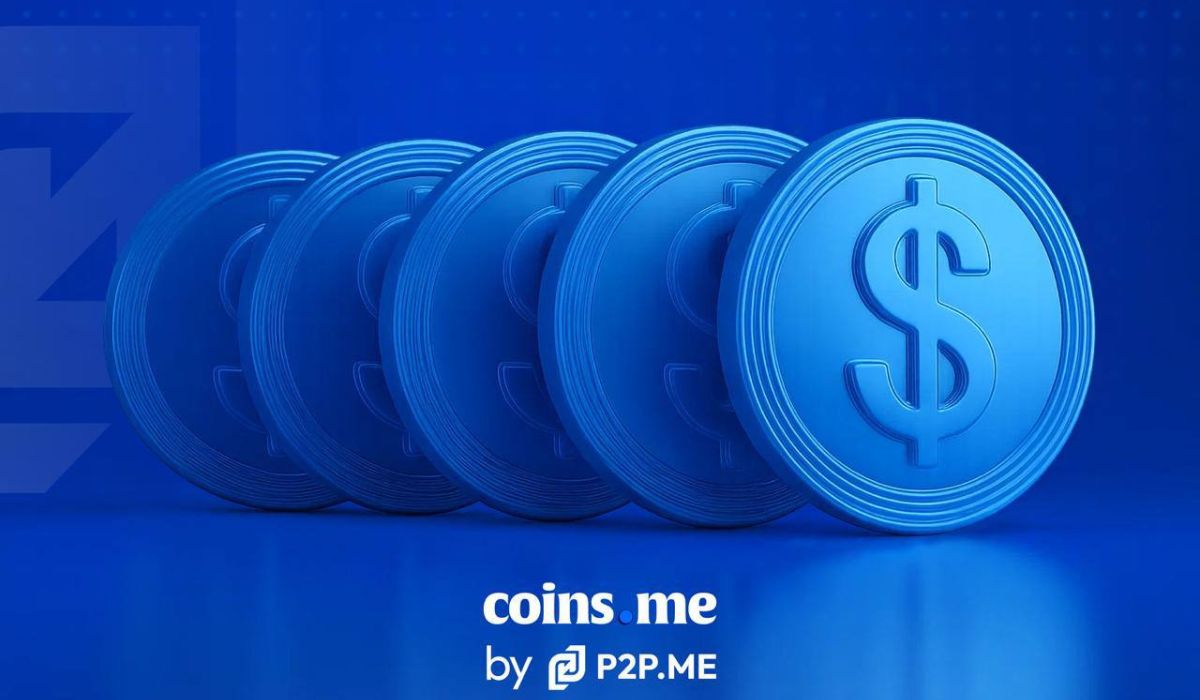 The CEX Experience in a DEX: P2P.me Announces Launch Of Coins.me for Simple, Gas-Free Crypto Swaps