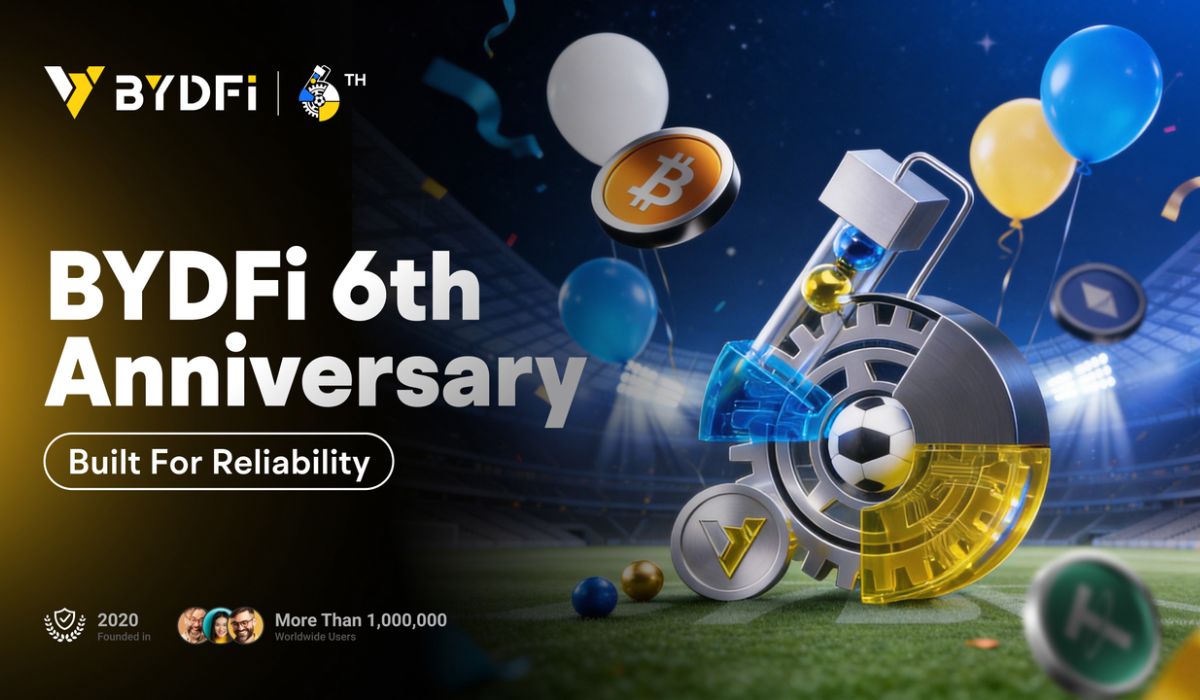 Crypto Trading Platform BYDFi Marks Sixth Anniversary with Month-Long Celebration