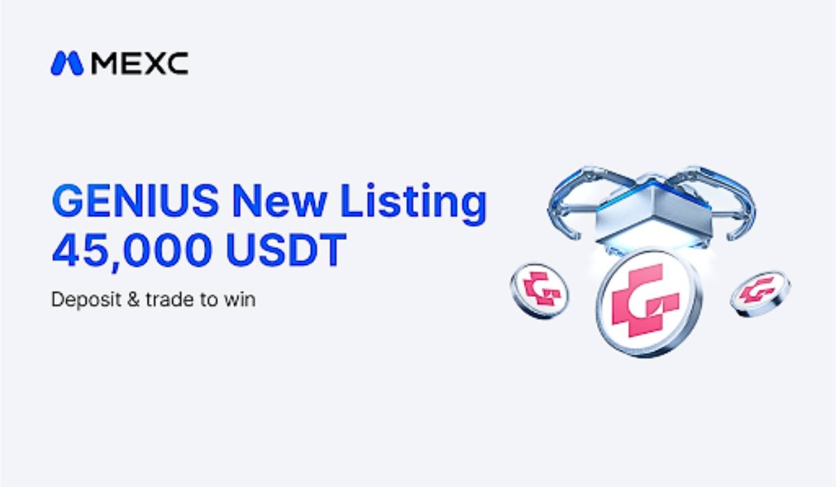 MEXC Announces Genius (GENIUS) Airdrop+ Event With 45,000 USDT in Rewards