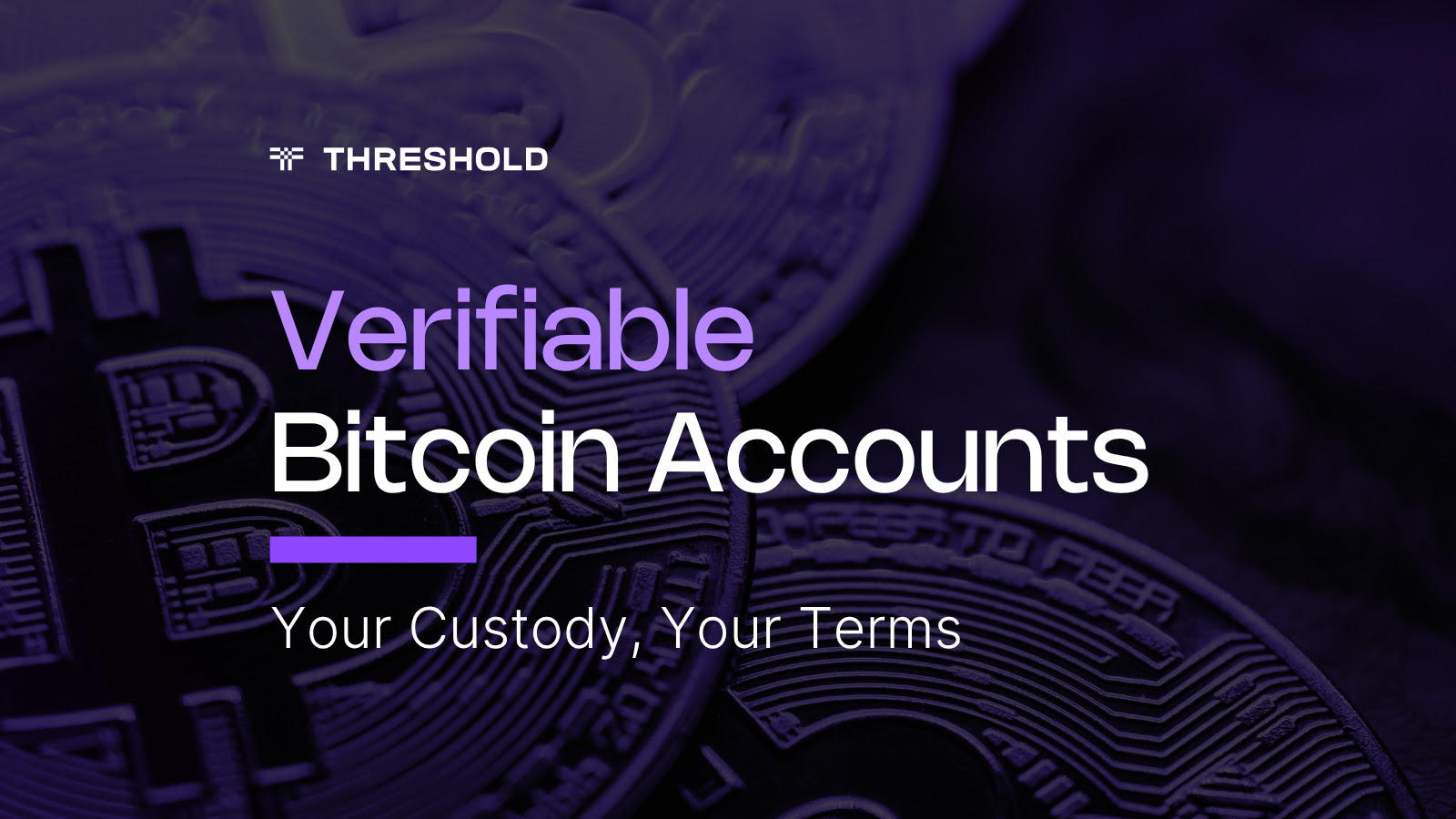 Verifiable Bitcoin Accounts: Institutional-Grade Bitcoin Custody, On Your Terms”