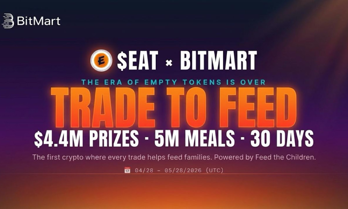 BitMart x $EAT Trade-to-Feed Competition to Pay Out $4.4 Million USDT to Traders this May