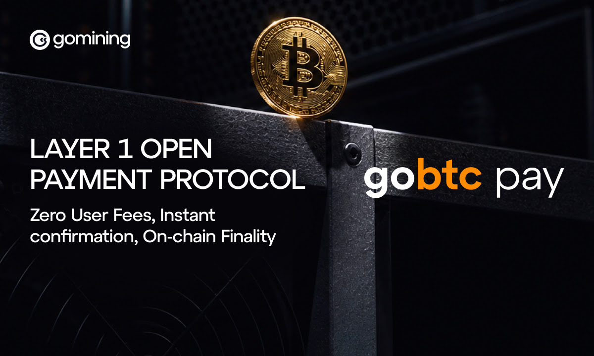 GoMining Announces GoBTC Pay to Bring Native Instant Payments to Bitcoin