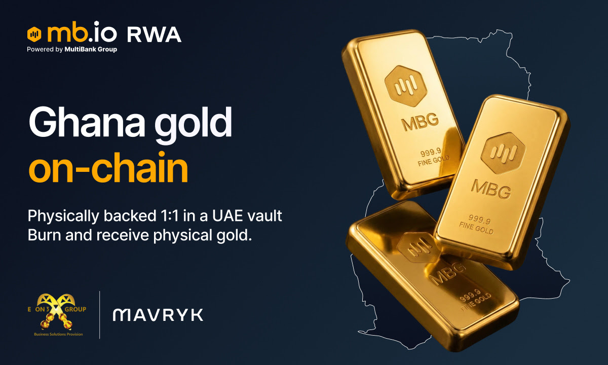 MultiBank Group’s Crypto Arm mb.io Takes Ghana Gold On-Chain in Partnership With Kings Orbis, EON3, and Mavryk