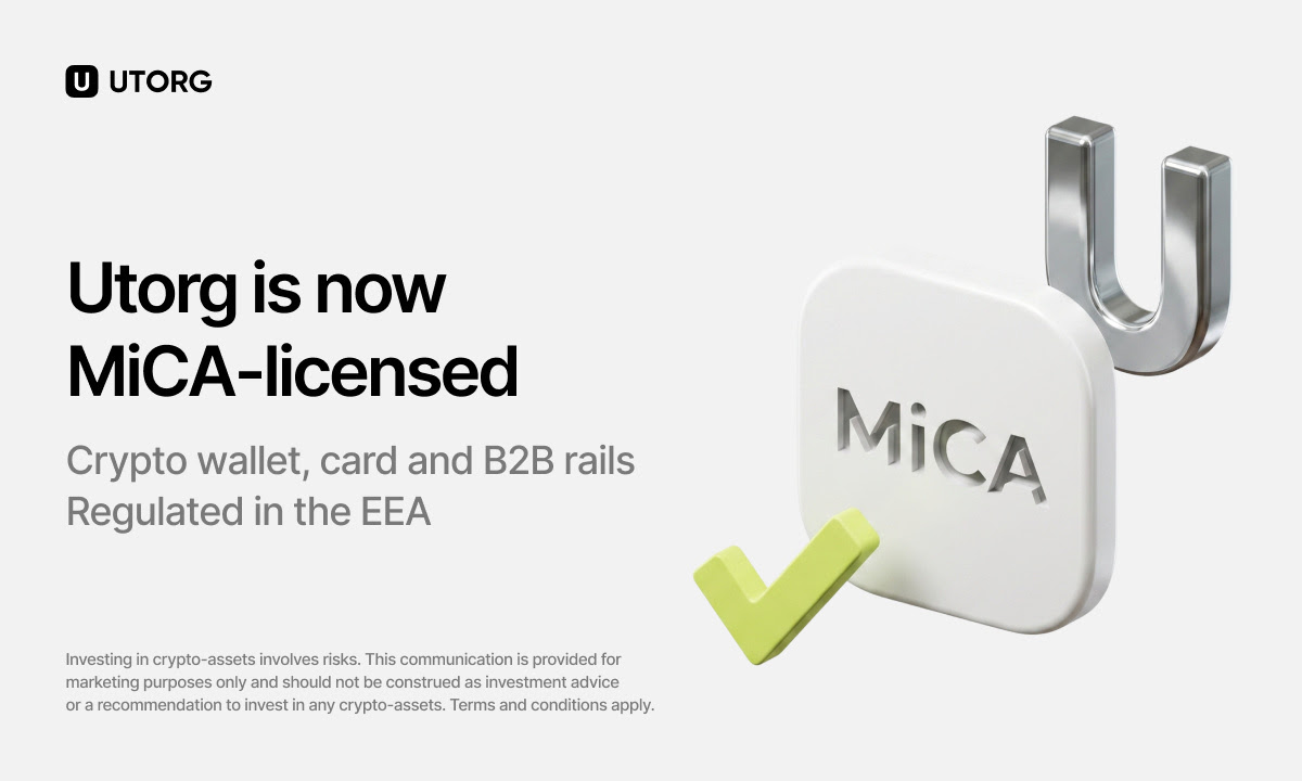 Utorg Secures MiCA License as July 1 Deadline Pushes Much of the Industry Out of Europe Utorg Secures MiCA License as July 1 Deadline Pushes Much of the Industry Out of Europe