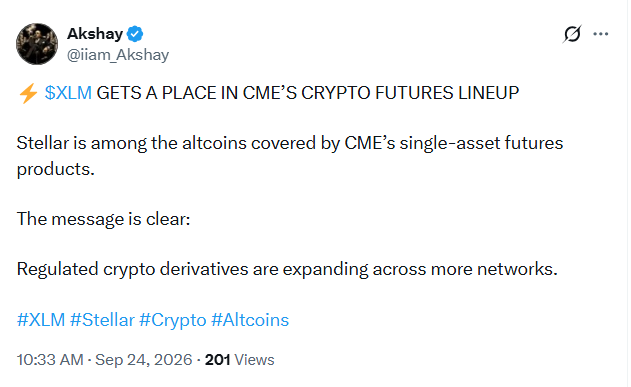 Stellar Gets A Place on CME’s Crypto Futures; What Does This Mean For XLM?