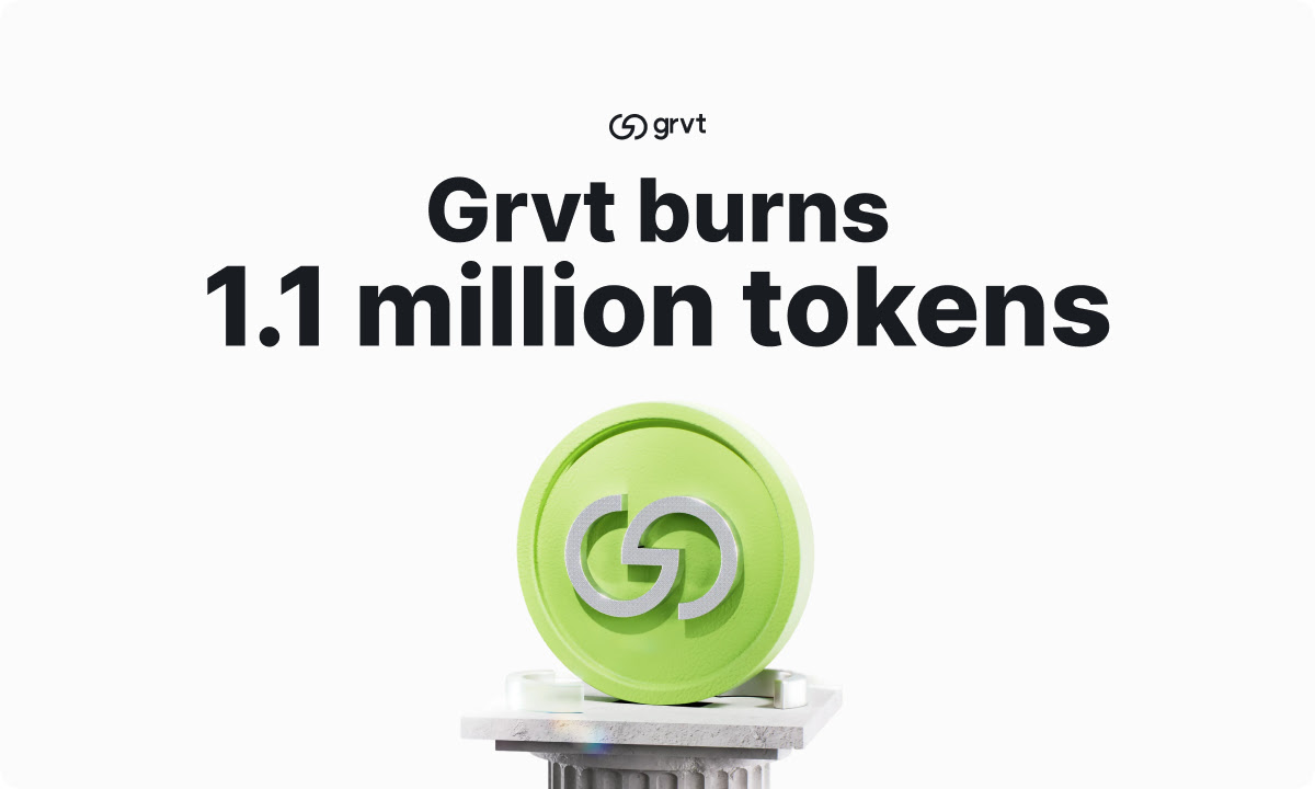 GRVT Burns 1.1 Million Tokens as GRVT 2.0 Draws Closer